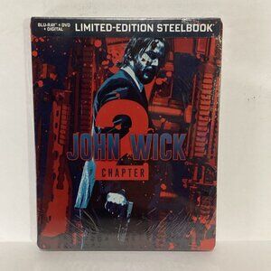 John Wick Chapter 2 Blu-Ray DVD Limited Edition Exclusive Steelbook NEW SEALED